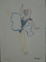 Pablo Picasso Ballerina Lithographie Litho Serigrafie 1986