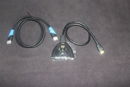 1M kabel + HDMI 3in1 Splitter Verteiler