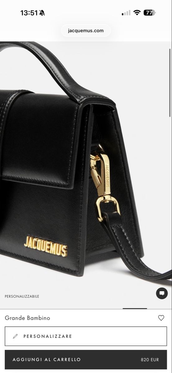 Jacquemus Borse da donna: Jacquemus Le Grand Bambino NEW – Nuovo e nell'imballaggio originale da Cademario venduto da Yleeyle 6