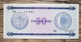 Cuba 50 pesos 1985 1985 aUNC
