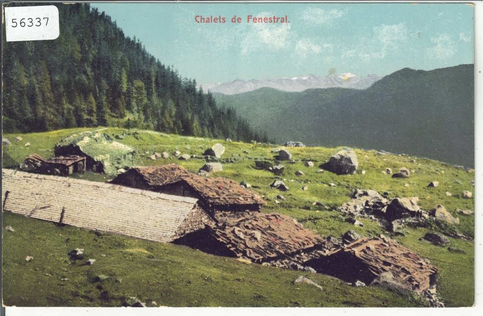 Cartes postales: Chalets de Fenestral - Litho – D'occasion à Ettingen par Kartenplanet