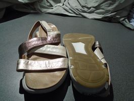 Sandalen Grösse 36 H, Caprice, goldfarbig/beige