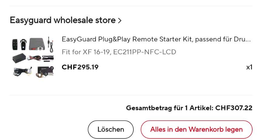 Sistema di controllo: Easygard Remote Control System Jaguar XF – Nuovo (secondo la descrizione) da Walchwil venduto da whezg