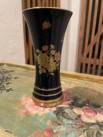 Echte Kobalt Vase Bavaria Golddekor Porzellan Vintage blau