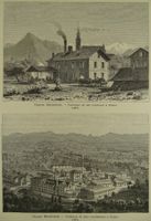 CHAM MILCHFABRIK, 2 HOLZSTICHE 1884