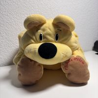 Vintage Fisher-Price Rumple Bear (1993), Gelber Schlabberbär