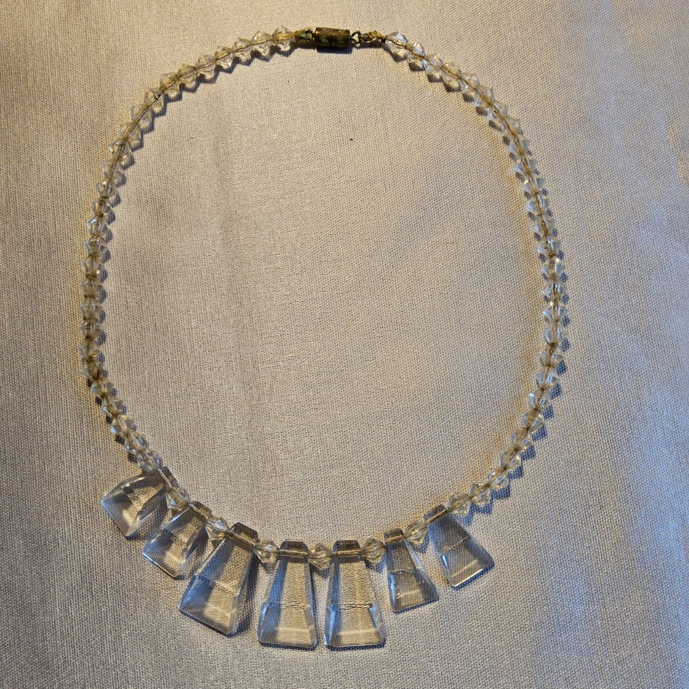 Catenine: Antike Art Déco Glas Kette ca 1920-30 – Usato da Zürich venduto da sanwit