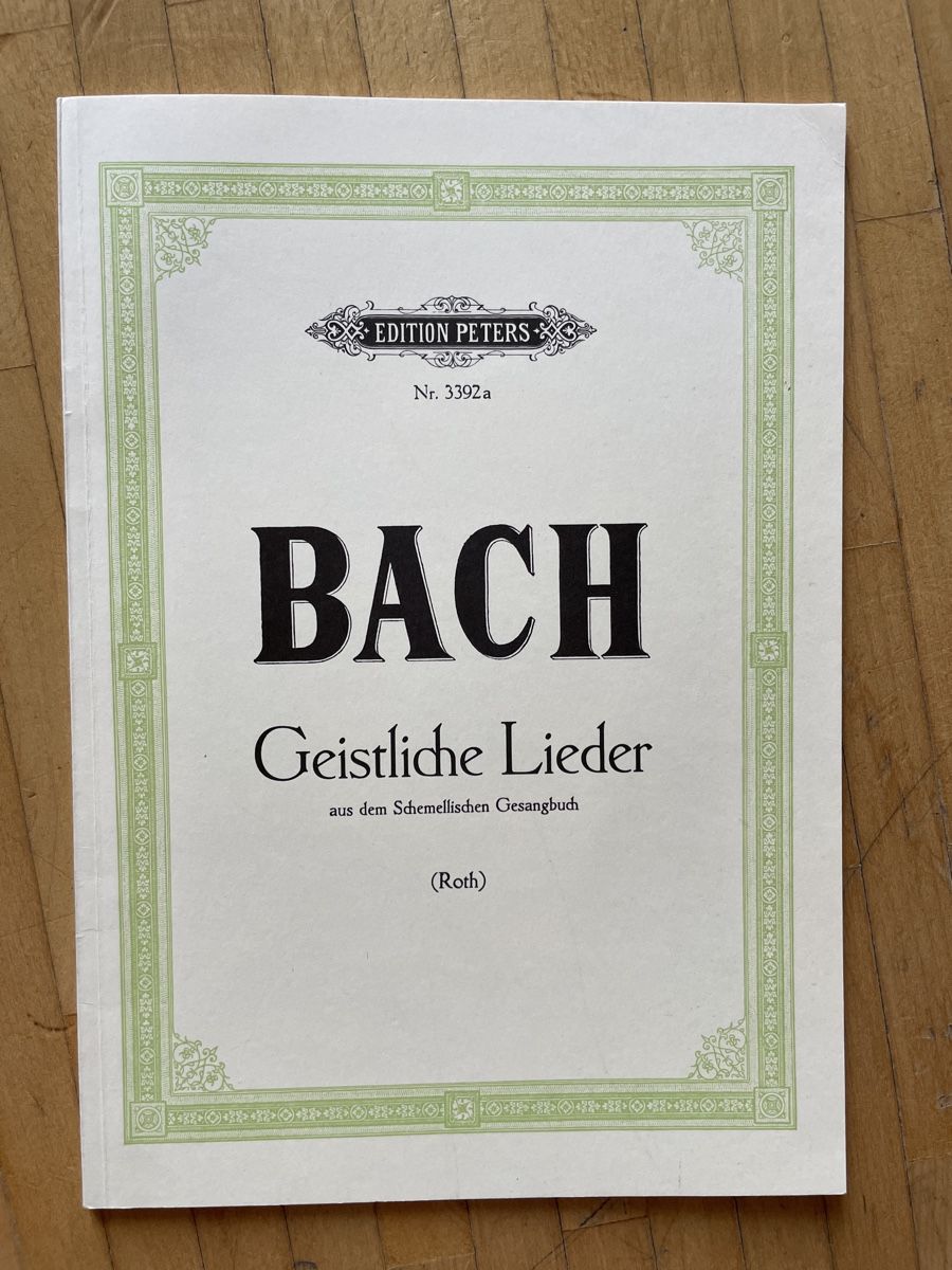 Libri: Bach - Geistliche Lieder - Notenheft - Edition Peters – Nuovo (secondo la descrizione) da Luzern venduto da Fledermaus82