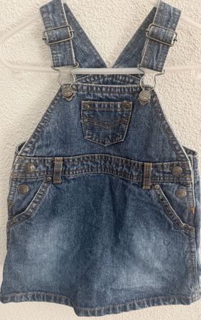 Latzkleid Denim Grösse 80 blau