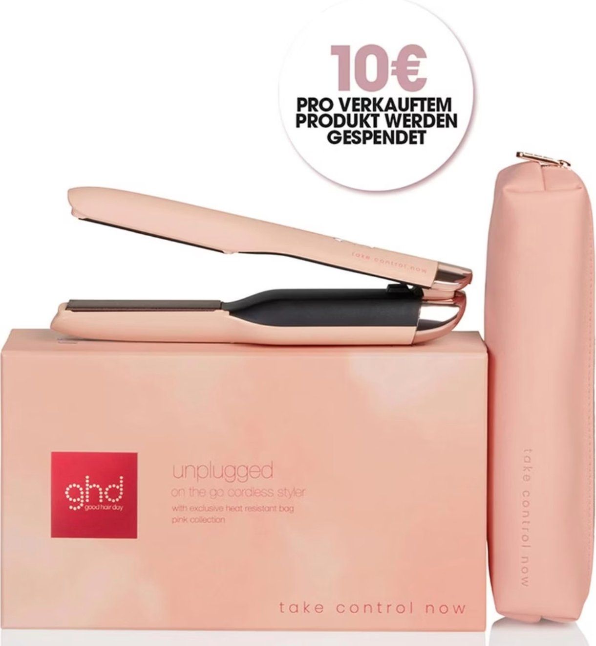 GHD Piastre & Arricciacapelli: ghd Unplugged Styler special Peach Edition – Usato da Zufikon venduto da Tacha22