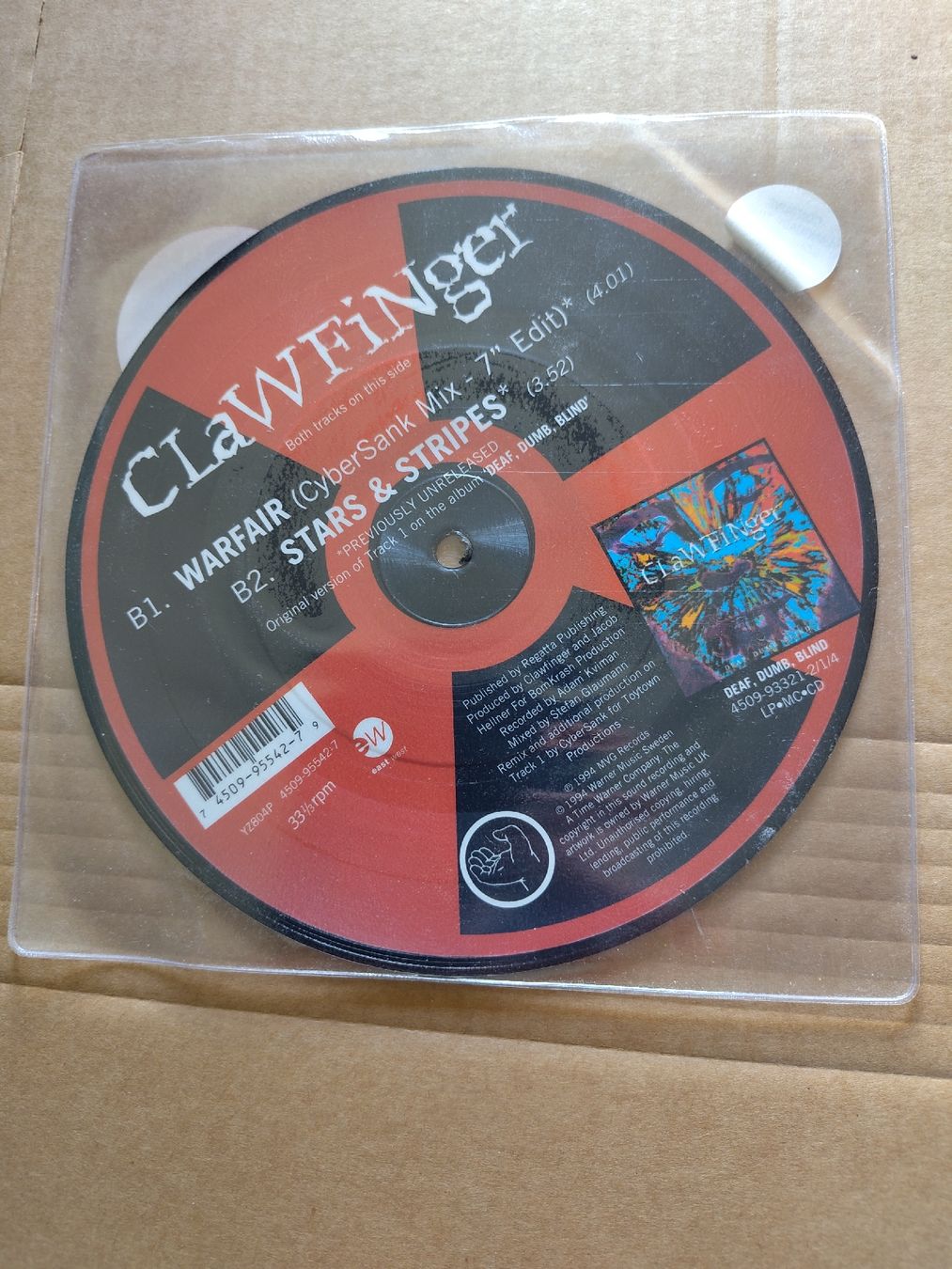Dischi in vinile: Clawfinger - Warfair 7" Single Picture Disc  – Usato da Büsserach venduto da Bey23 1