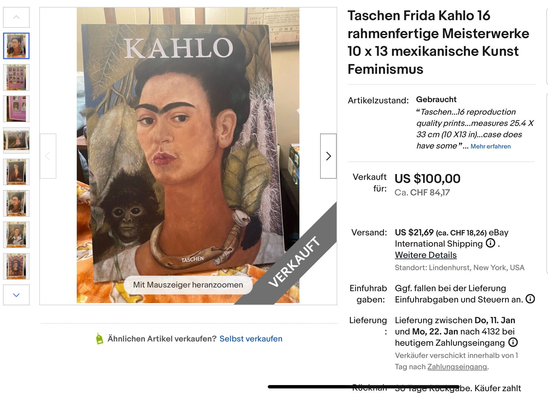 Libri: Frieda Kahlo – Usato da Herisau venduto da eri_2tb5