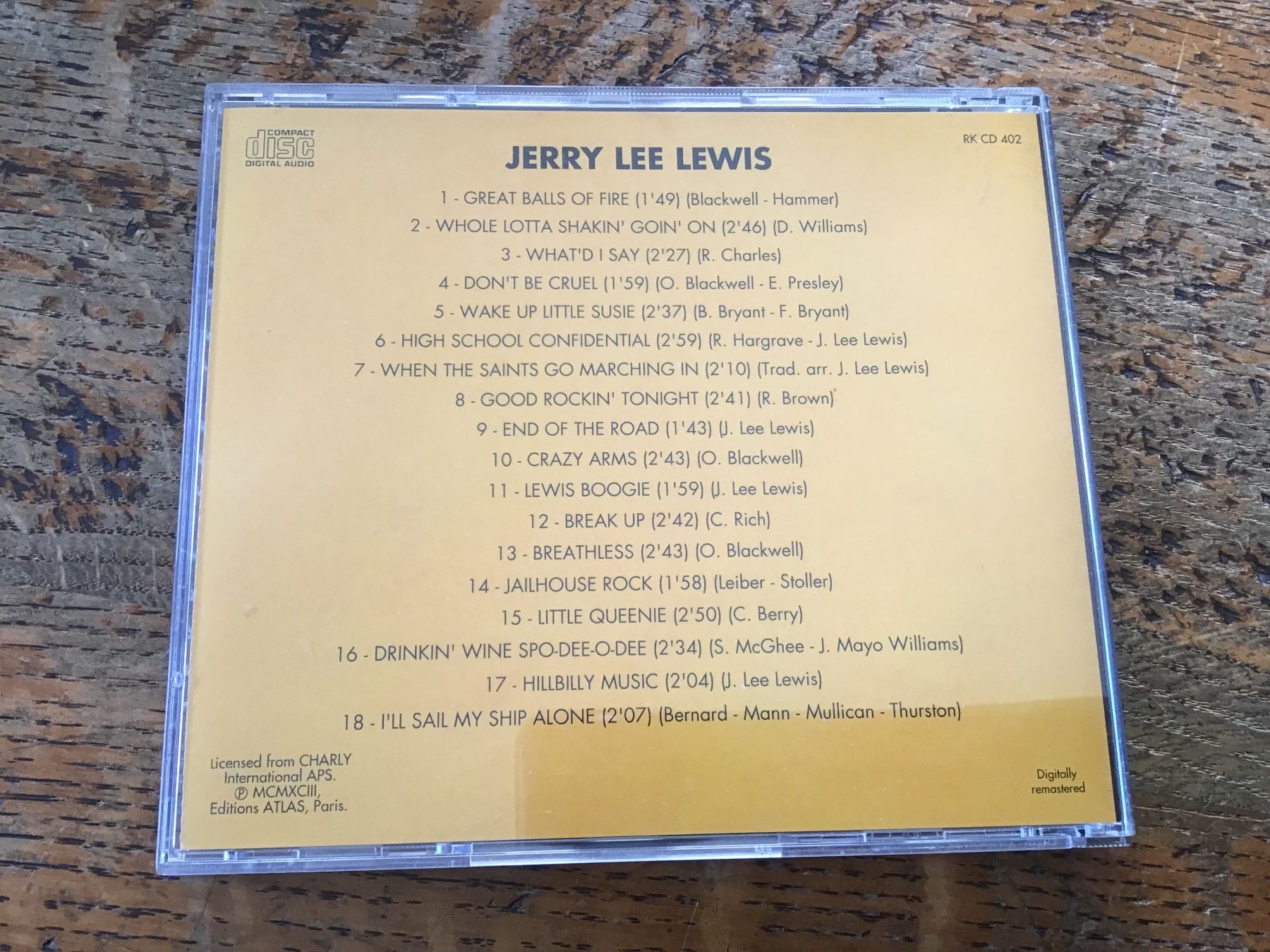 CD: CD Jerry Lee Lewis – Usato da Fully venduto da Ruby97 2