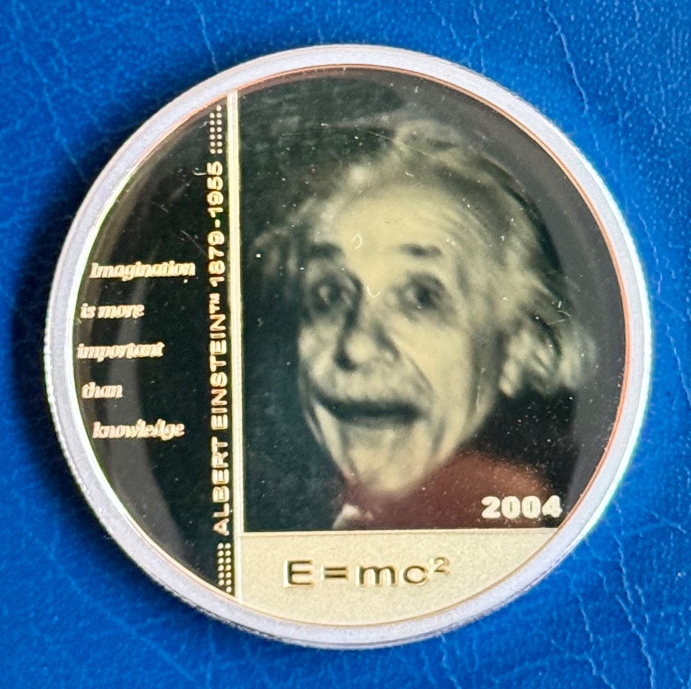 Toutes les monnaies: Albert Einstein Hologram Science 5 Dollar, 2004 Silber! – D'occasion à Ebikon par Dmasterx 2