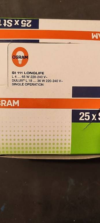Lampade: Osram st111  – Usato da Winterthur venduto da Zone0