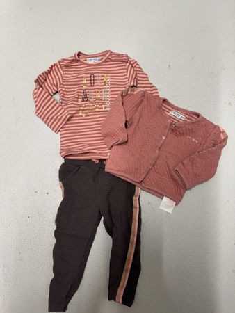 3-tlg. Mädchenset Gr.80, Hose Shirt Jäckchen