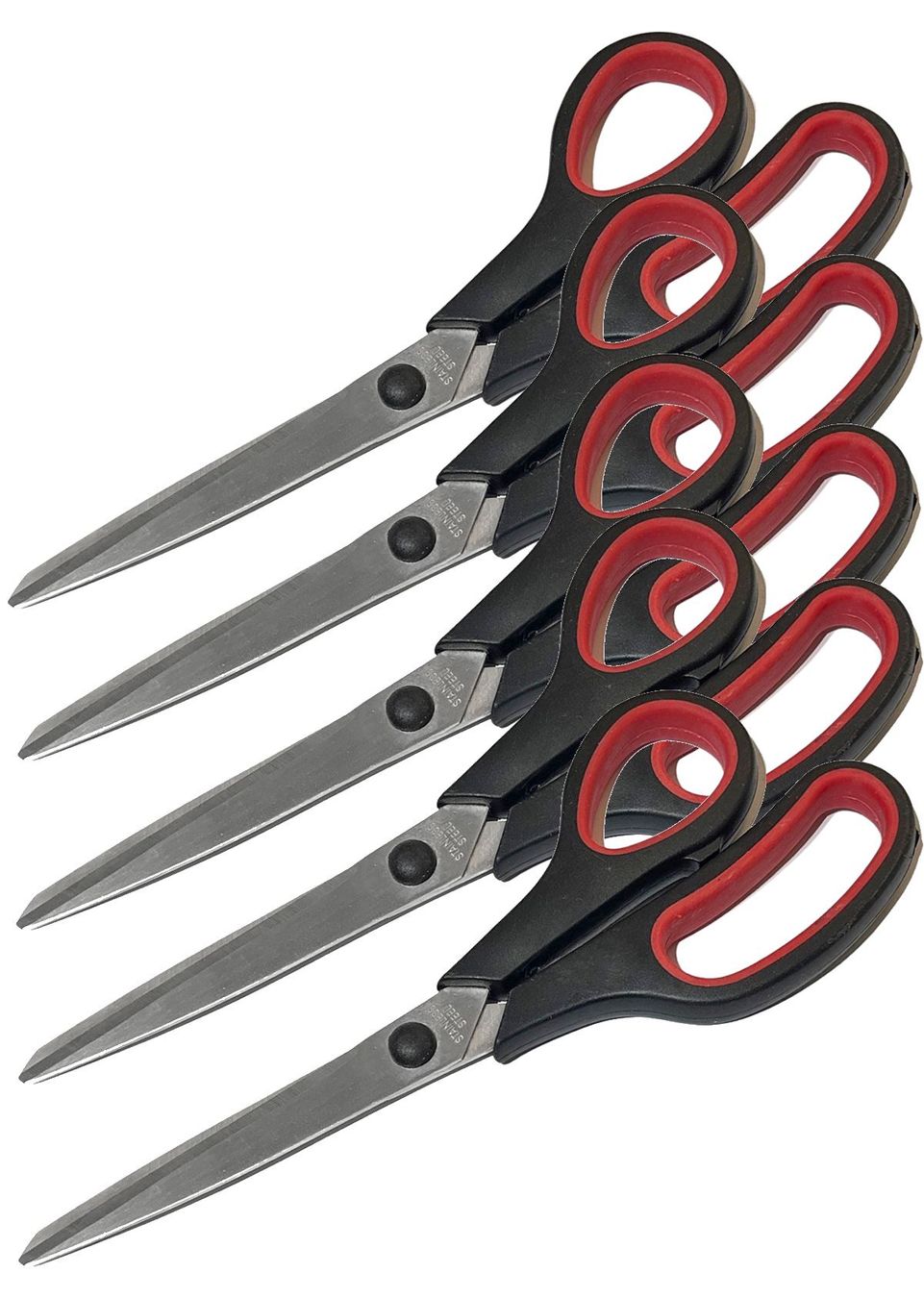 Tutti gli attrezzi: Paket mit 5 Scheren mit Gummigriff 21cm – Nuovo e nell'imballaggio originale da Hölstein venduto da Shop33