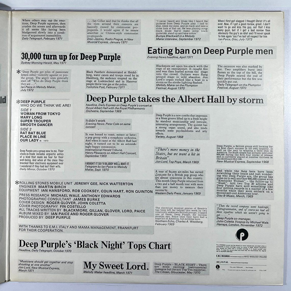 Vinyles: LP: DEEP PURPLE - Who Do We Think We Are (1973) – Neuf (Voir description) à Frenkendorf par Yard-Sale-2000 1