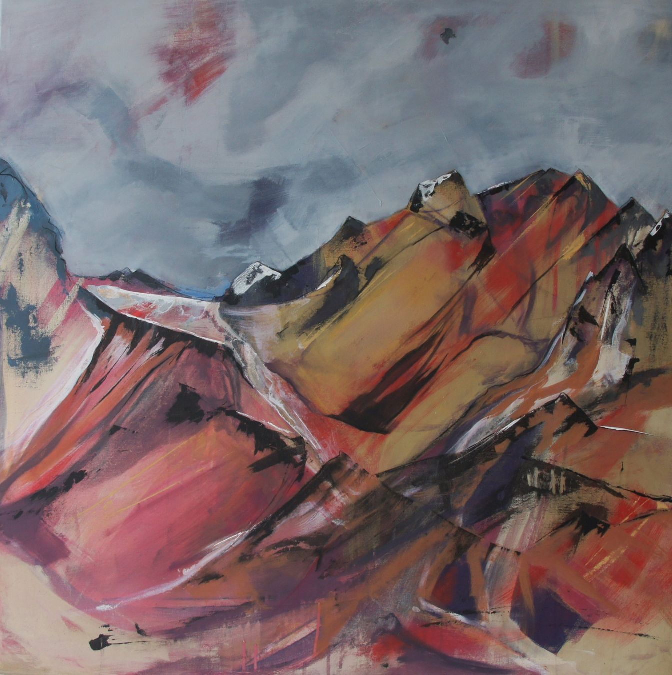 Dipinti: Berglandschaft Gemälde, Original in Acrylfarben – Nuovo (secondo la descrizione) da Hombrechtikon venduto da Mylaine