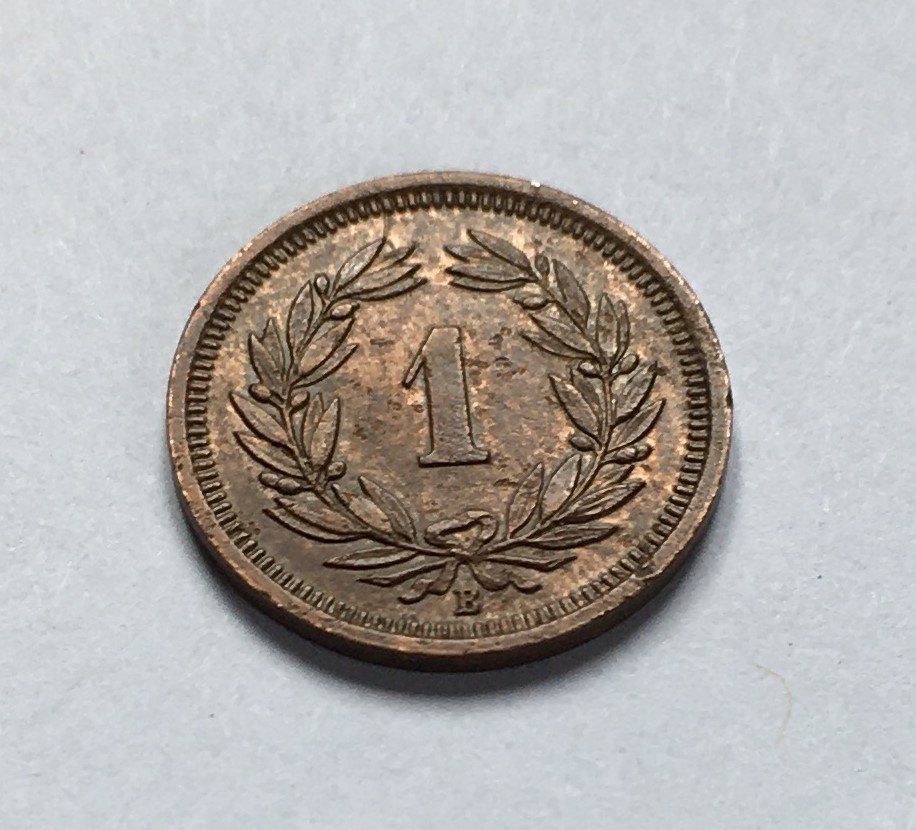 Tutti le monete: 1911 1 Rappen -unz – Usato da Kirchberg SG venduto da Zenhad69 1