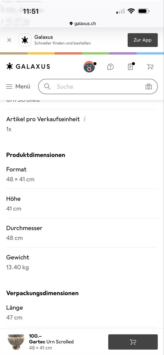 Blumentöpfe: Gartec Pflanzentopf – Gebraucht aus Weiach von Gismo049 6
