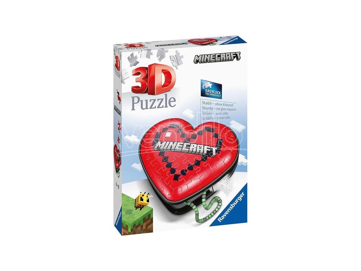 Ravensburger Puzzle: Ravensburger 3D Puzzle Herzschatulle - Minecraft – Nuovo e nell'imballaggio originale da Oensingen venduto da Liquidations-Shop