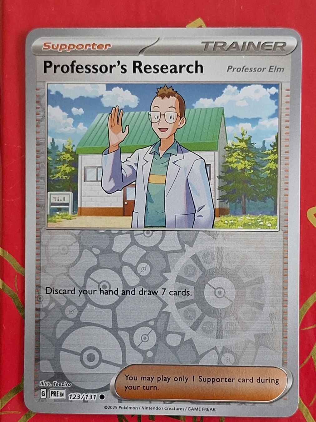 Pokémon Carte collezionabili: Professors Research Reverse Holo Pokemon Prismatic Evolution – Usato da Altstätten SG venduto da GGsGameshop