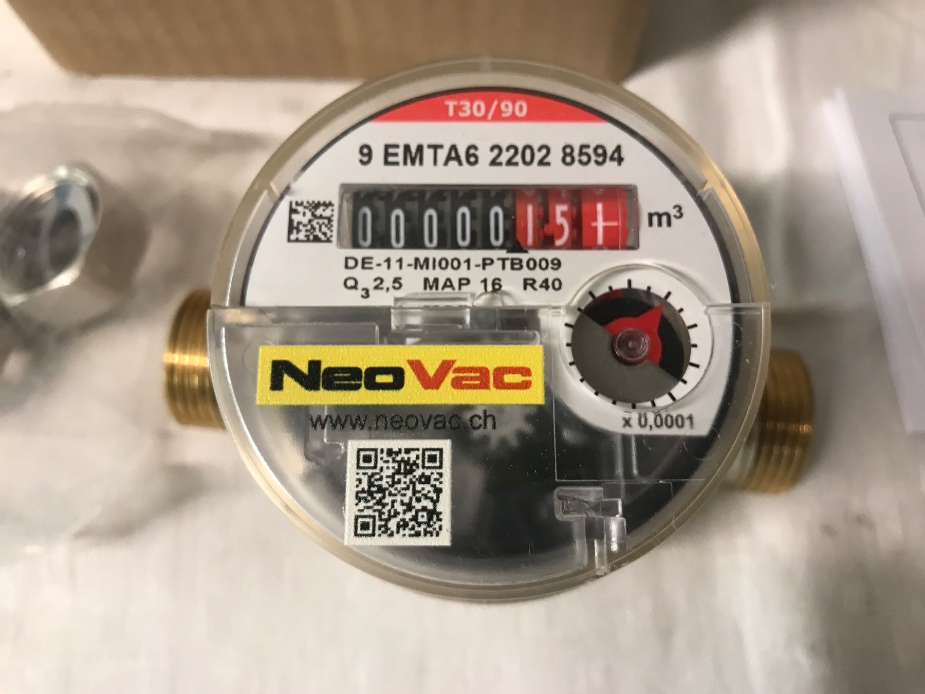 Misurare: Neuer Warmwasserzähler NeoVac 1/2" – Nuovo e nell'imballaggio originale da Winterthur venduto da efant12 1