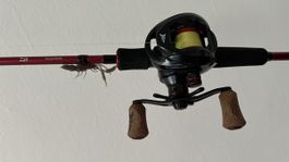 Baitcasting-Rute mit KastKing Baitcaster Rolle – 1,98 m 