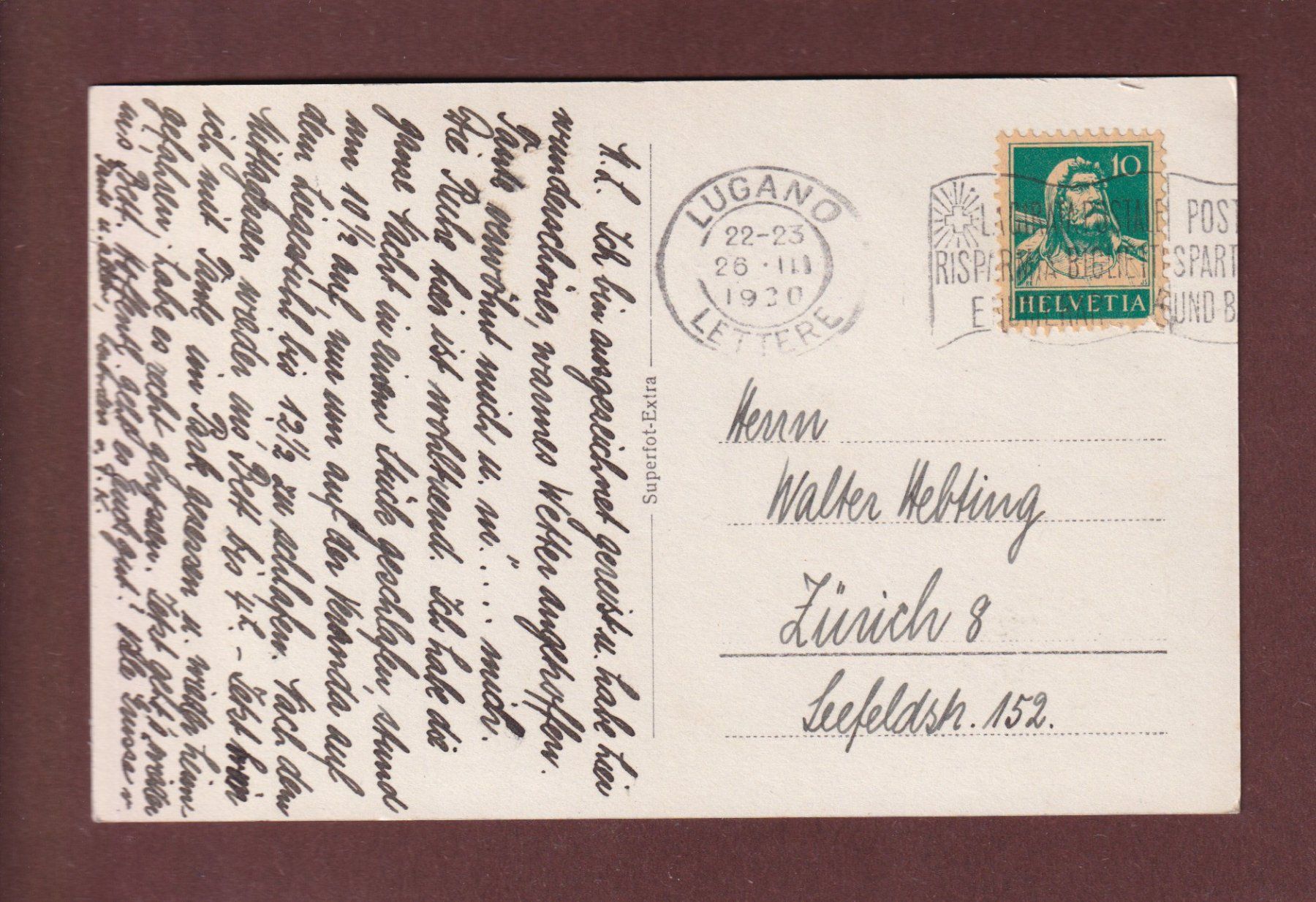 Cartoline postali: SAN SALVATORE - 1930 – Usato da Pully venduto da nicecards-shop 1