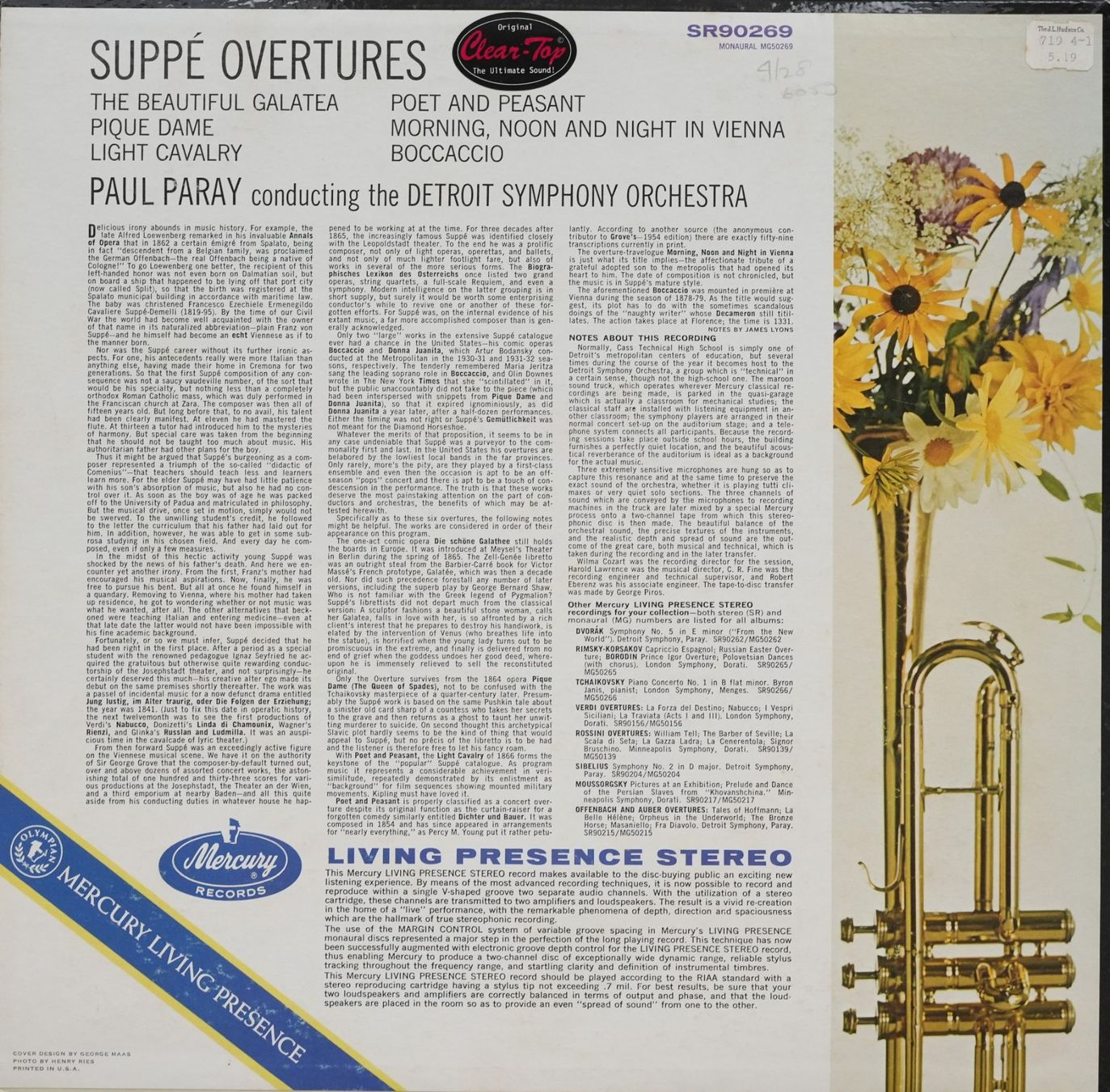 Dischi in vinile: Mercury SR 90269 / Suppé Overtures – Usato da Brunnen venduto da Techfreak1 1