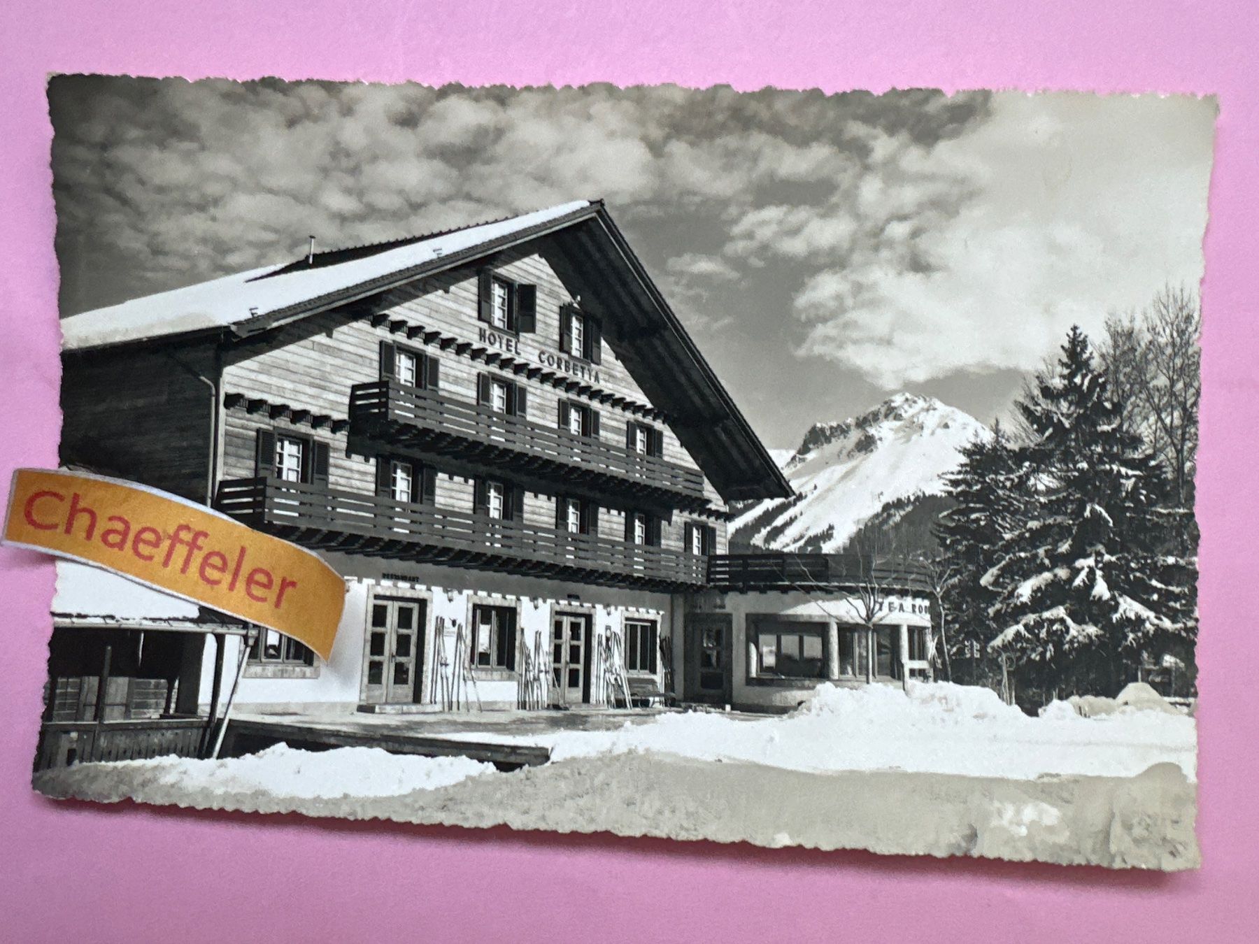 Cartes postales: Les Paccots s. Châtel-St-Denis, Hotel Corbett FELDPOST – D'occasion à Zürich par Chaeffeler