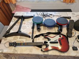 Guitar Hero, Band Hero Trommelset, Gitarrenset PS3