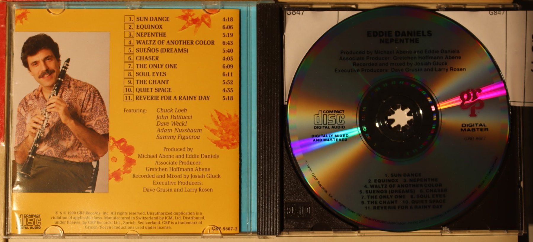 CD: Eddie Daniels – Nepenthe – Usato da Luzern venduto da CONTENTI 1