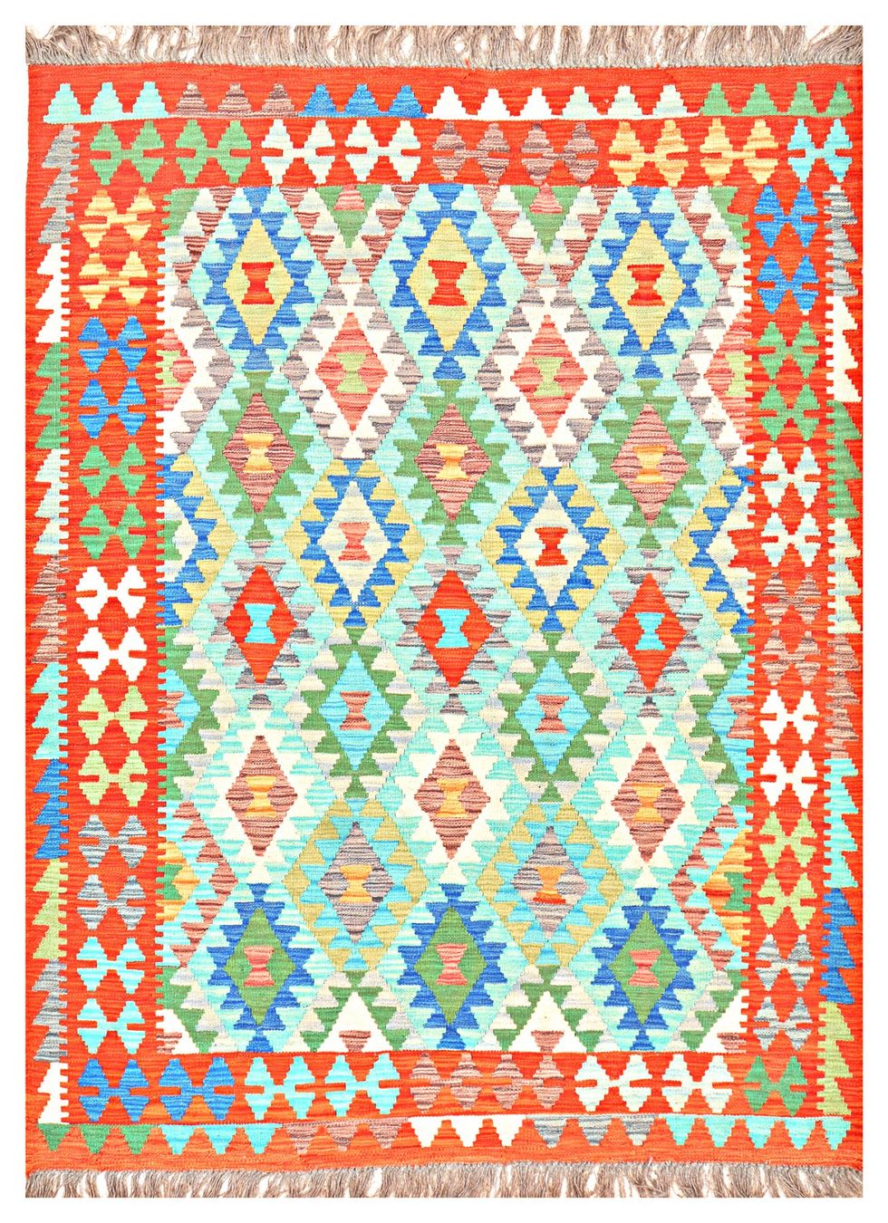 Kelim Tappeti: Oriente Afghan Kelim  Teppich 170x240 Cm – Nuovo e nell'imballaggio originale da Lahore venduto da Fairways79 3