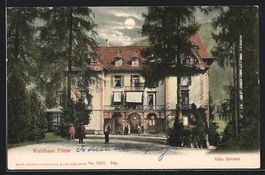 Waldhaus Flims, Villa Silvana mit Bäume