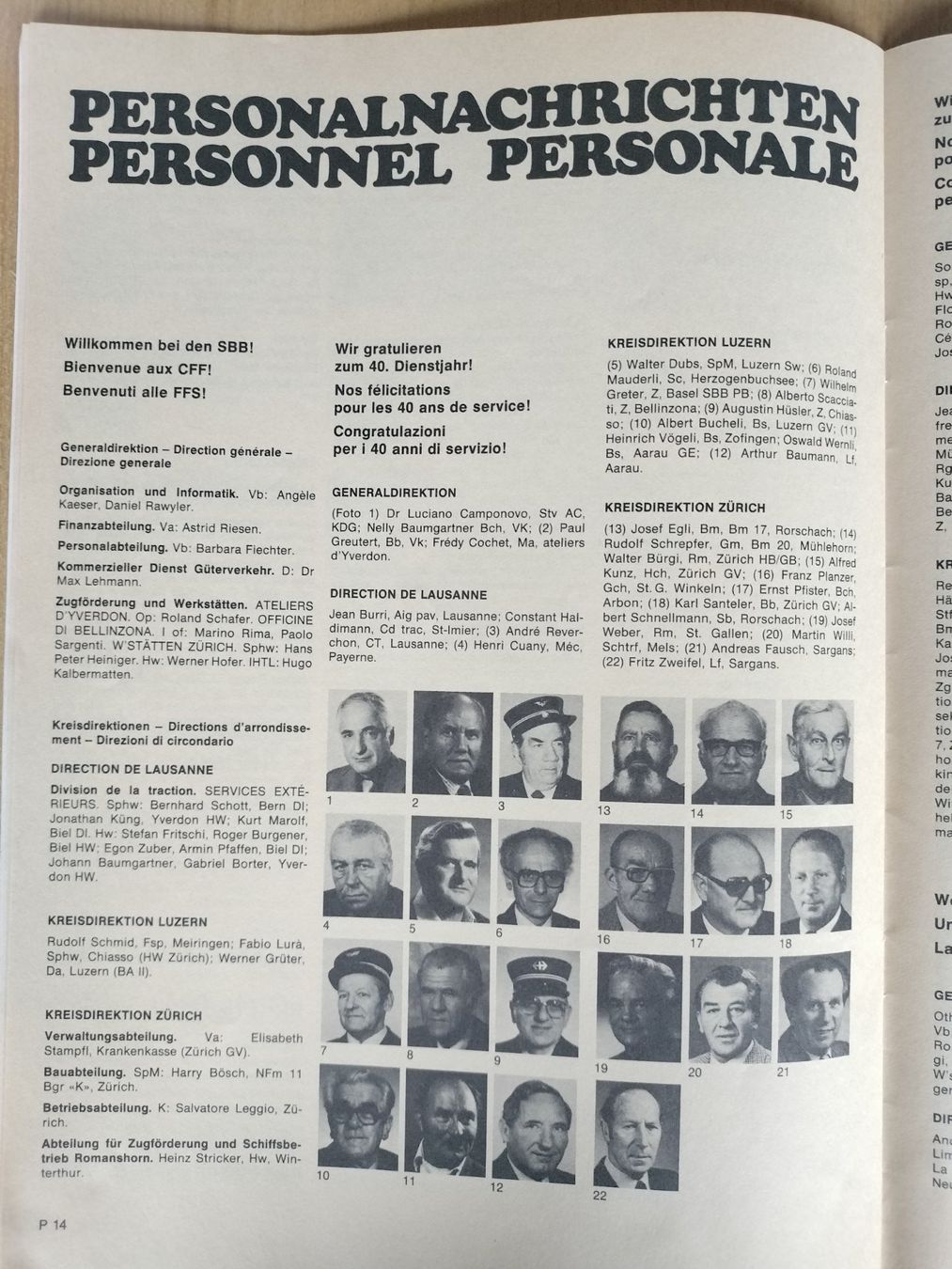Riviste & Magazine: SBB CFF FFS Nachrichtenblatt von 1984 – Usato da Schwanden Sigrisw venduto da pho_2mc9 4