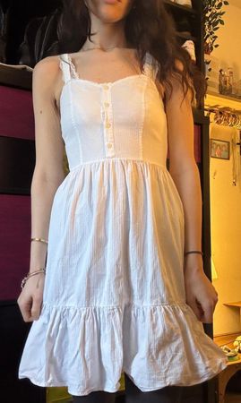 Sommerliches Kleid in Weiss, Grösse S