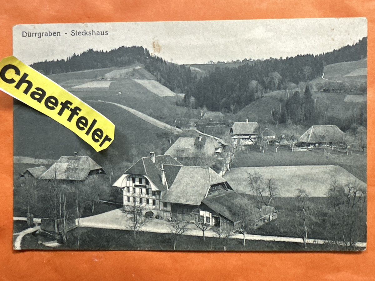 Cartoline postali:  1917 Dürrgraben-Steckhaus – Usato da Zürich venduto da Chaeffeler