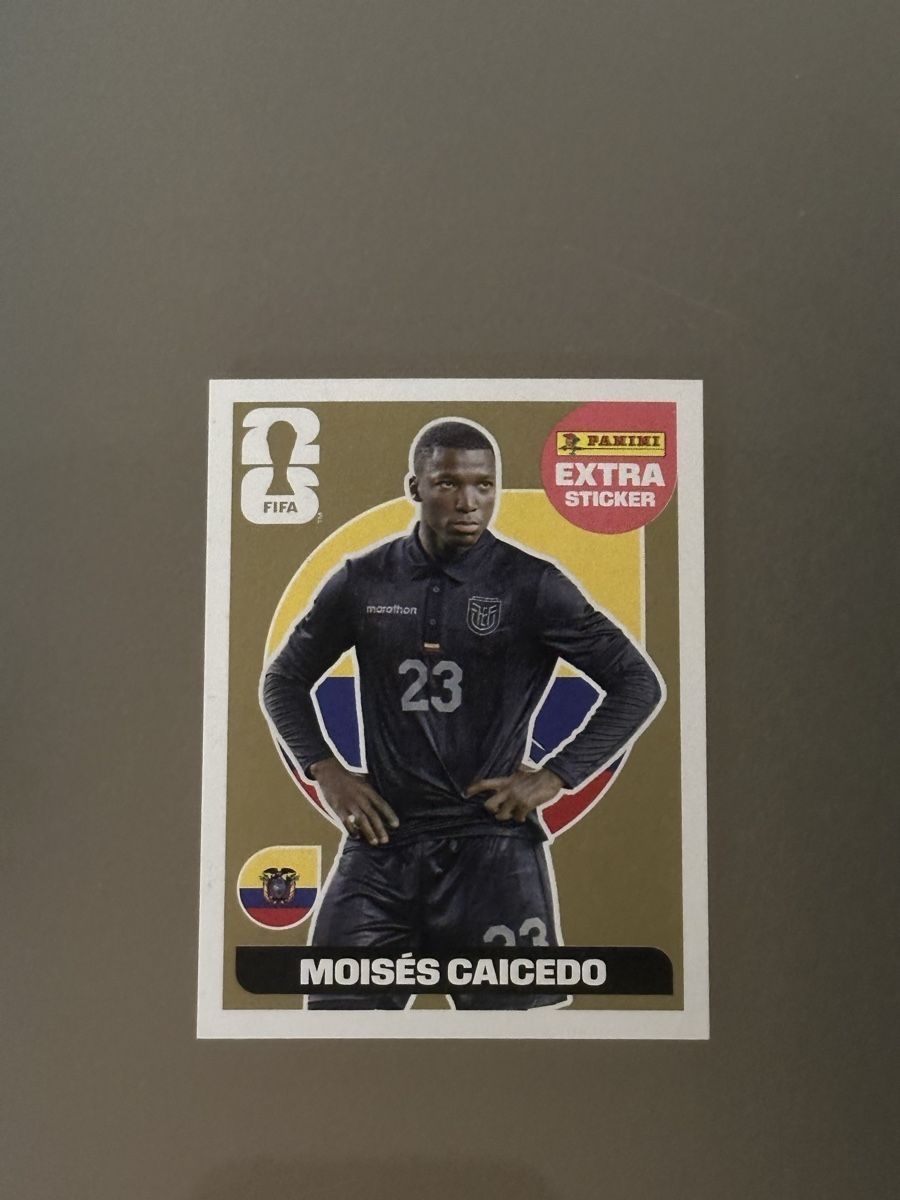 Panini Sammelbilder & Trading cards: Panini Extra Sticker Moises Caicedo Gold – Neu (gemäss Beschreibung) aus Liestal von alb_78qq