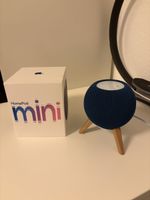 Apple HomePod mini blue with stand 