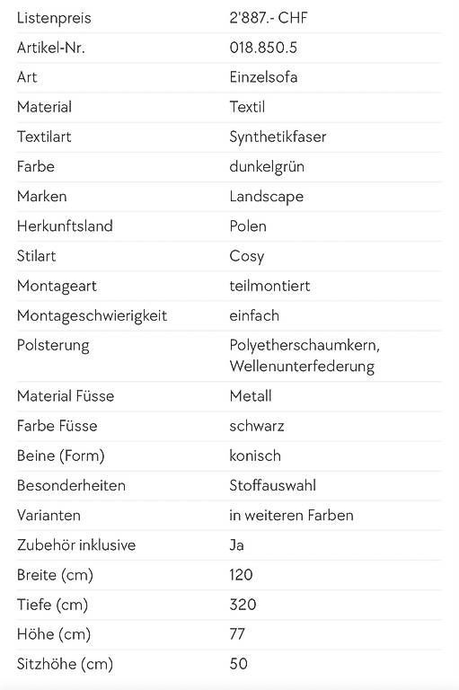 Pfister Divani: Grosses Sofa bei Pfister gekauft – Nuovo (secondo la descrizione) da Liestal venduto da iv01 3