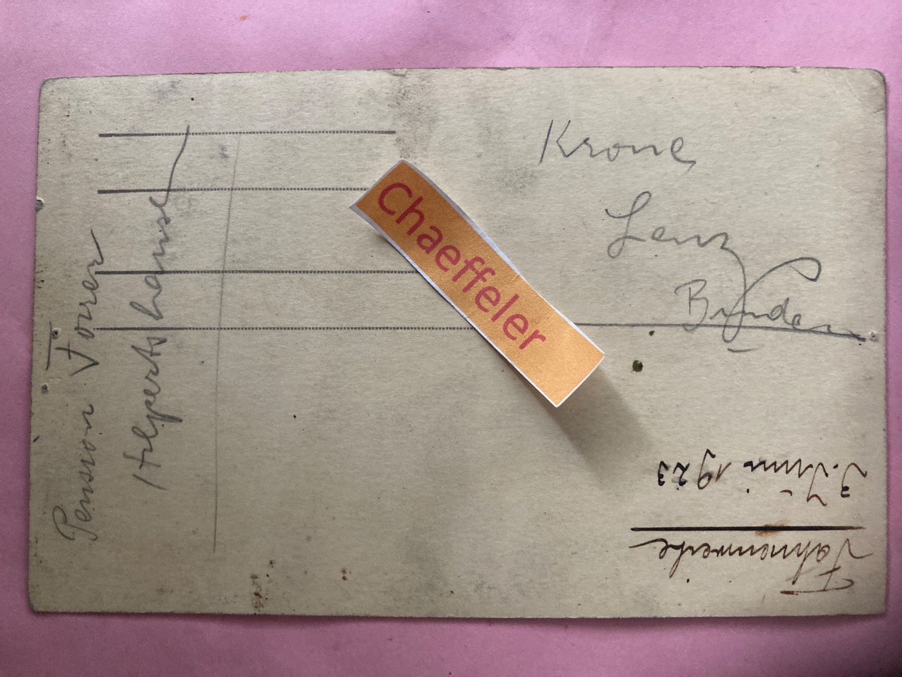 Cartes postales: 1919 Ansichtskarte: Liedertafel, St. Gallen – D'occasion à Zürich par Chaeffeler 1