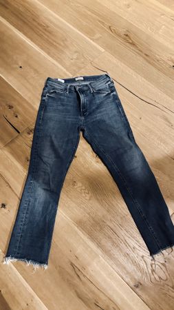 Jeans Mother Dazzler Crop blau Grösse 26 guter Zustand