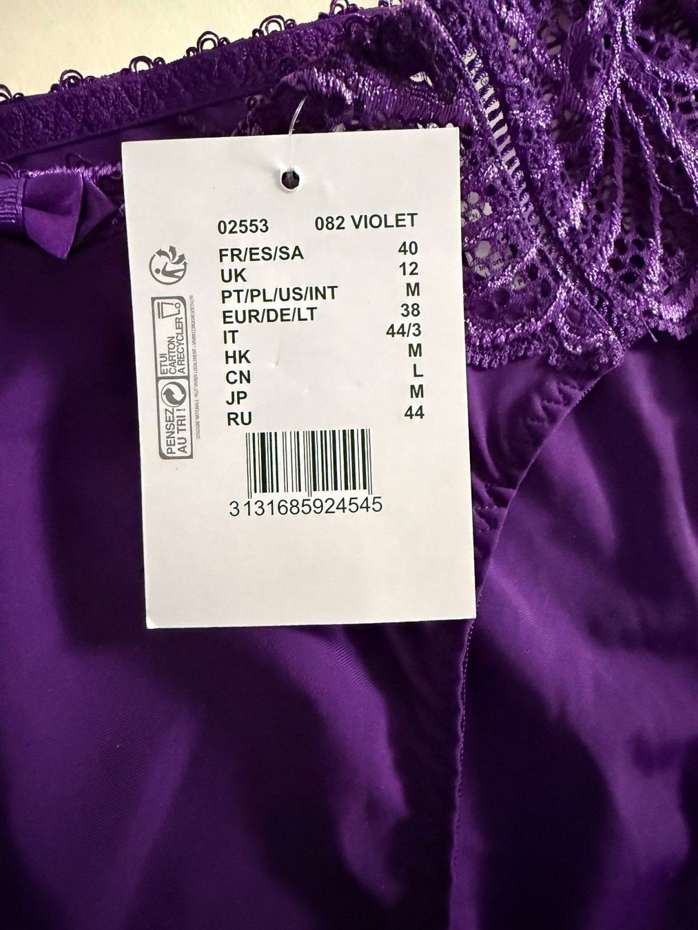 Altra biancheria intima: BESTFORM, Spitzen-Slip, Grösse 38, Farbe Violett – Nuovo e nell'imballaggio originale da Rudolfstetten venduto da gst_g7xl 2