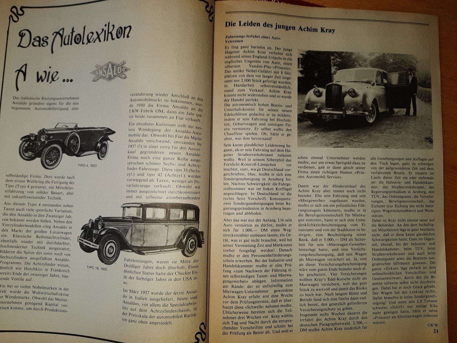 Riviste & Magazine: Oldtimer Markt Magazine Januar/Februar 1982, 1981 – Usato da Rotkreuz venduto da nigal 5