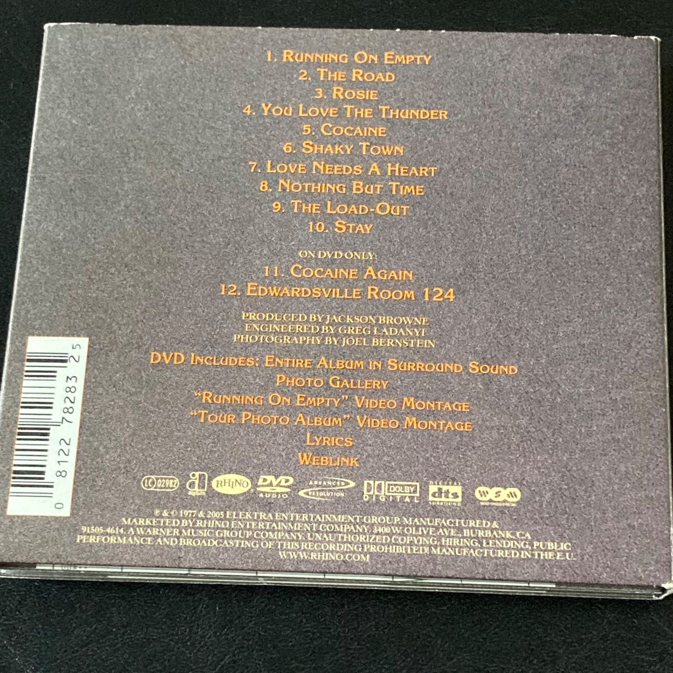 CD: Jackson Browne - Running On Empty, CD/DVD – Usato da Bern venduto da Ntsamina 1