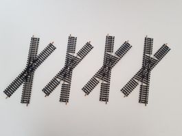 4x Lima 3041 Kreuzing - Spur H0/ HO 36 Grad°