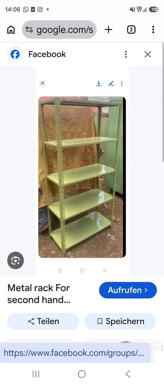 Micasa Scaffali: Metallregal grün 70er – Usato da meisterschwanden venduto da ursm03