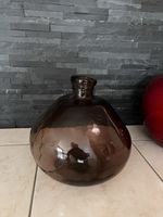 Vase décoratif en verre brun fumé - maison du monde
